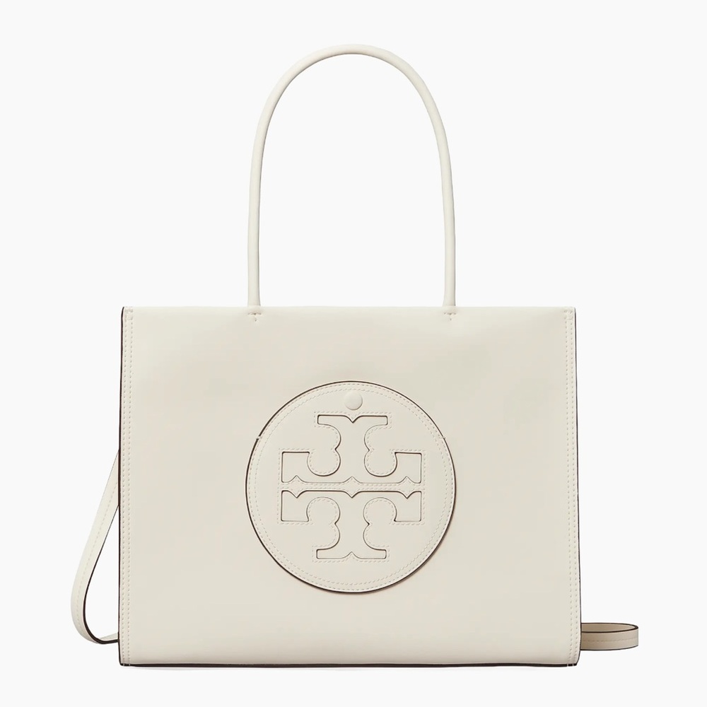 Tory Burch Ivory Leather Ella Tote